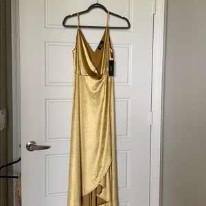 Lulus velvet wrap dress